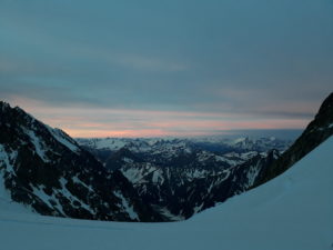 Lever de soleil sur le Val D'Aoste