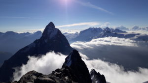Cervin et Mont Rose vue de la Dent d'Herens