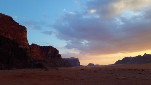 coucher de soleil Wadi Rum
