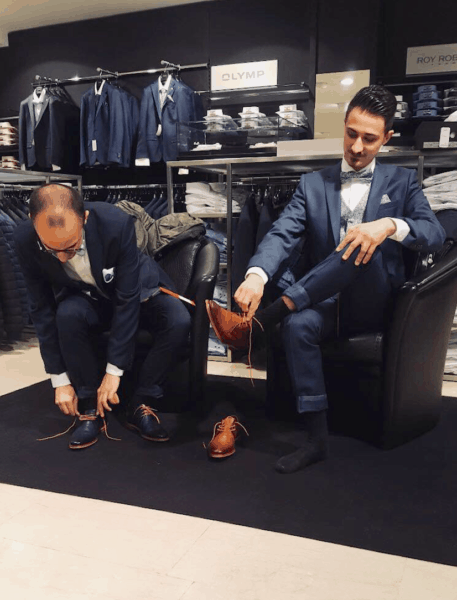 Témoignage de Philippe et Quentin sur le choix de leurs costumes de mariage chez Angéloz Mode